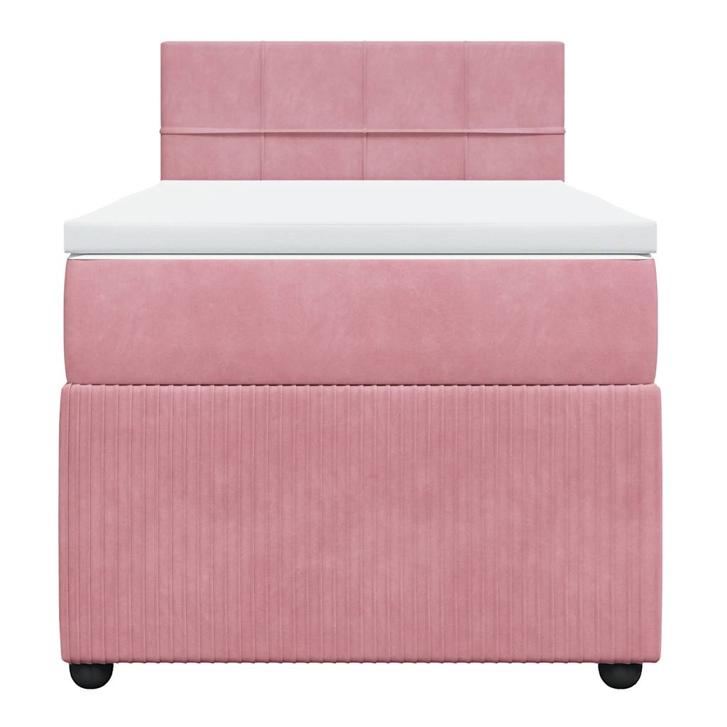 Sommier à lattes de lit et matelas Rose 80x200 cm Velours - XIOS