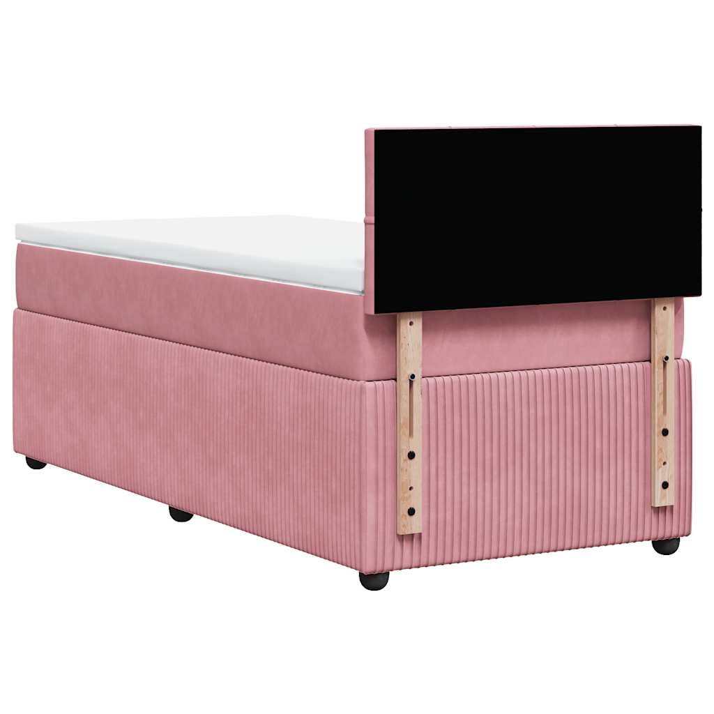 Sommier à lattes de lit et matelas Rose 80x200 cm Velours - XIOS