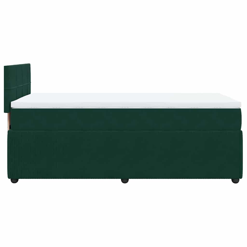 Sommier à lattes de lit et matelas Vert foncé 80x200 cm Velours - XIOS