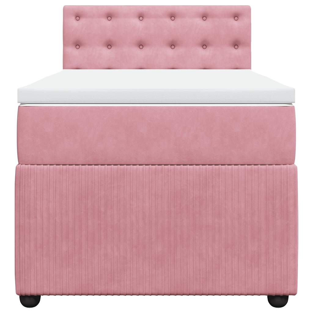 Sommier à lattes de lit et matelas Rose 80x200 cm Velours - XIOS