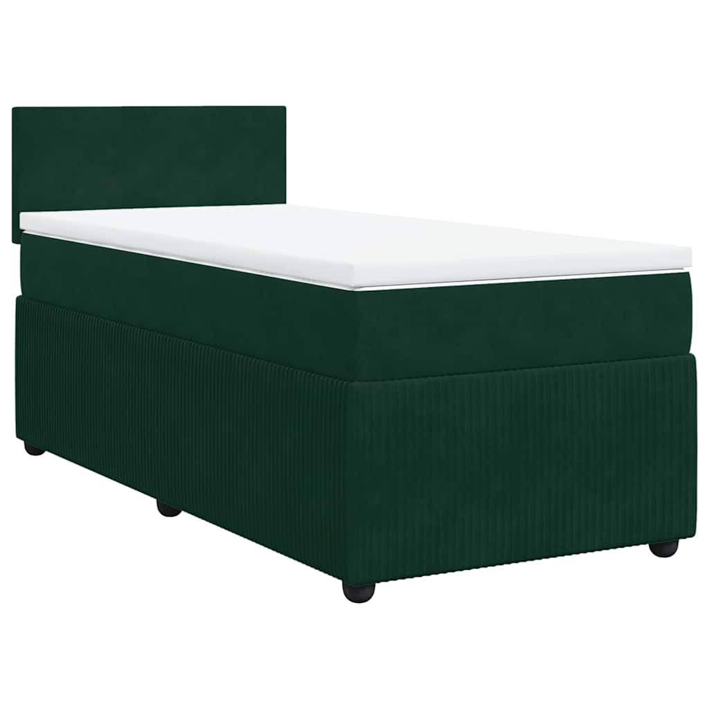 Sommier à lattes de lit avec matelas Vert foncé 90x190 cm - XIOS