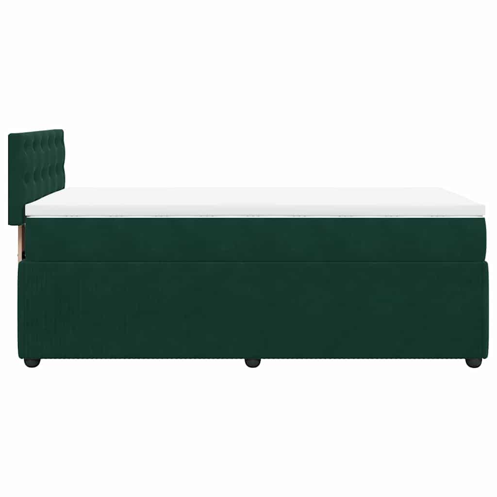 Sommier à lattes de lit avec matelas Vert foncé 90x190 cm - XIOS