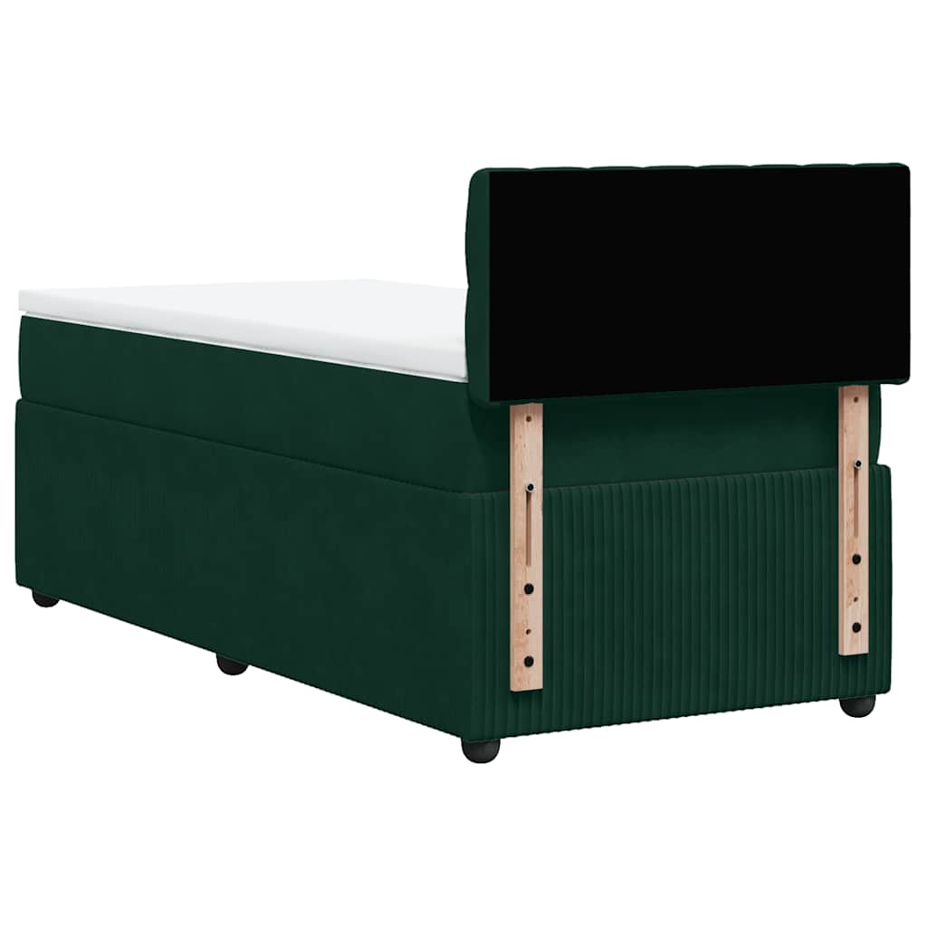 Sommier à lattes de lit avec matelas Vert foncé 90x190 cm - XIOS