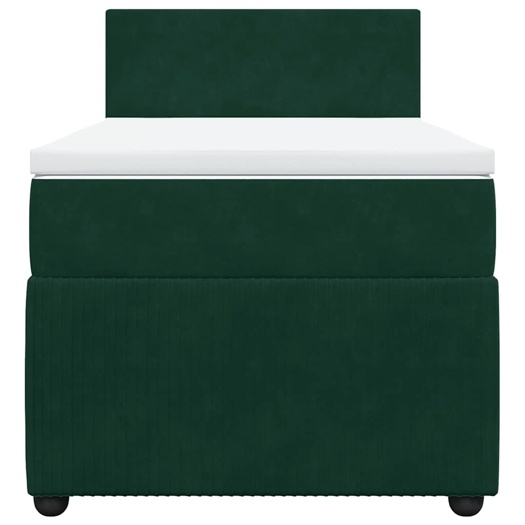 Sommier à lattes de lit avec matelas Vert foncé 90x200 cm - XIOS