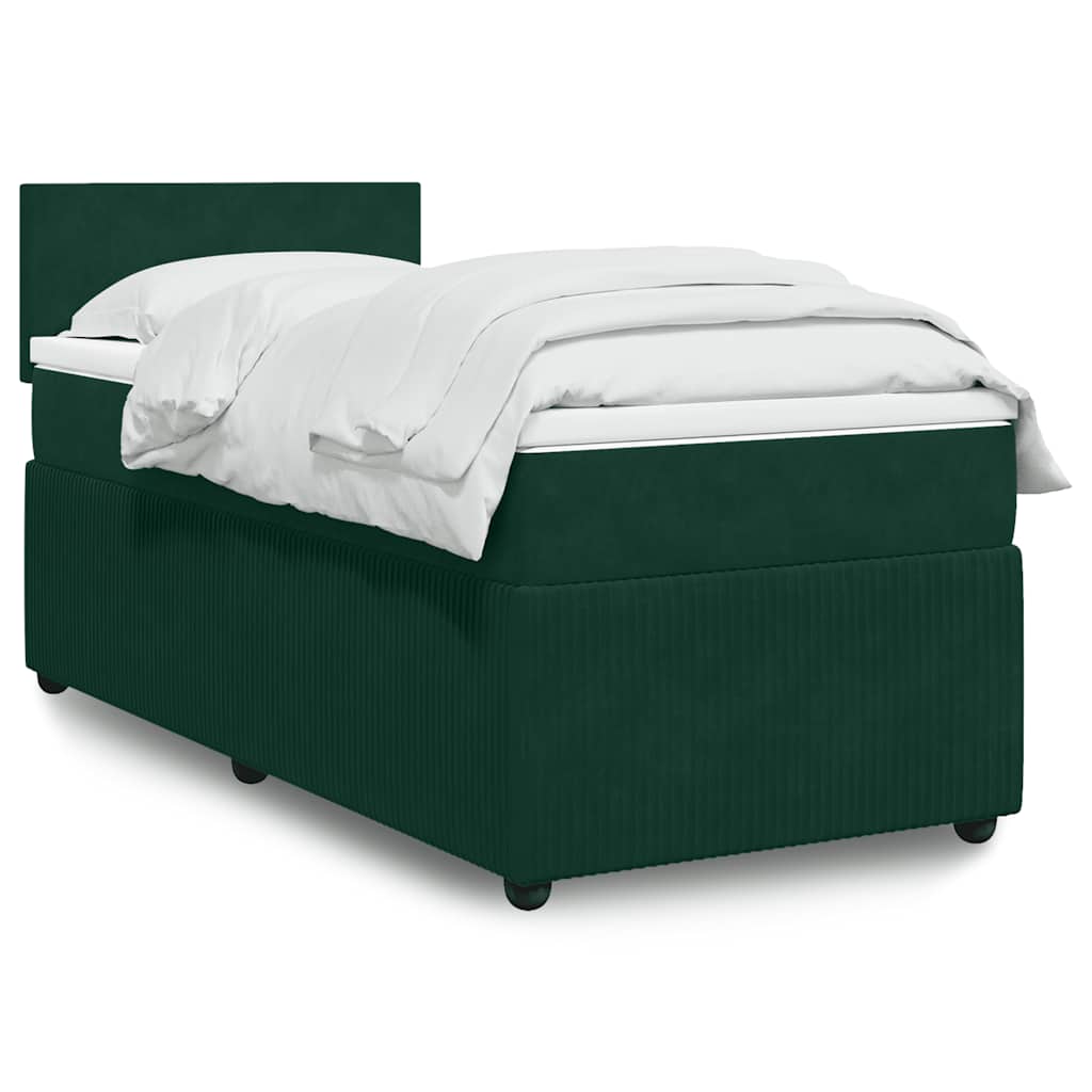 Sommier à lattes de lit avec matelas Vert foncé 90x200 cm - XIOS