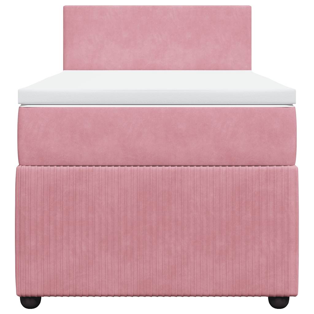 Sommier à lattes de lit avec matelas Rose 90x200 cm Velours - XIOS