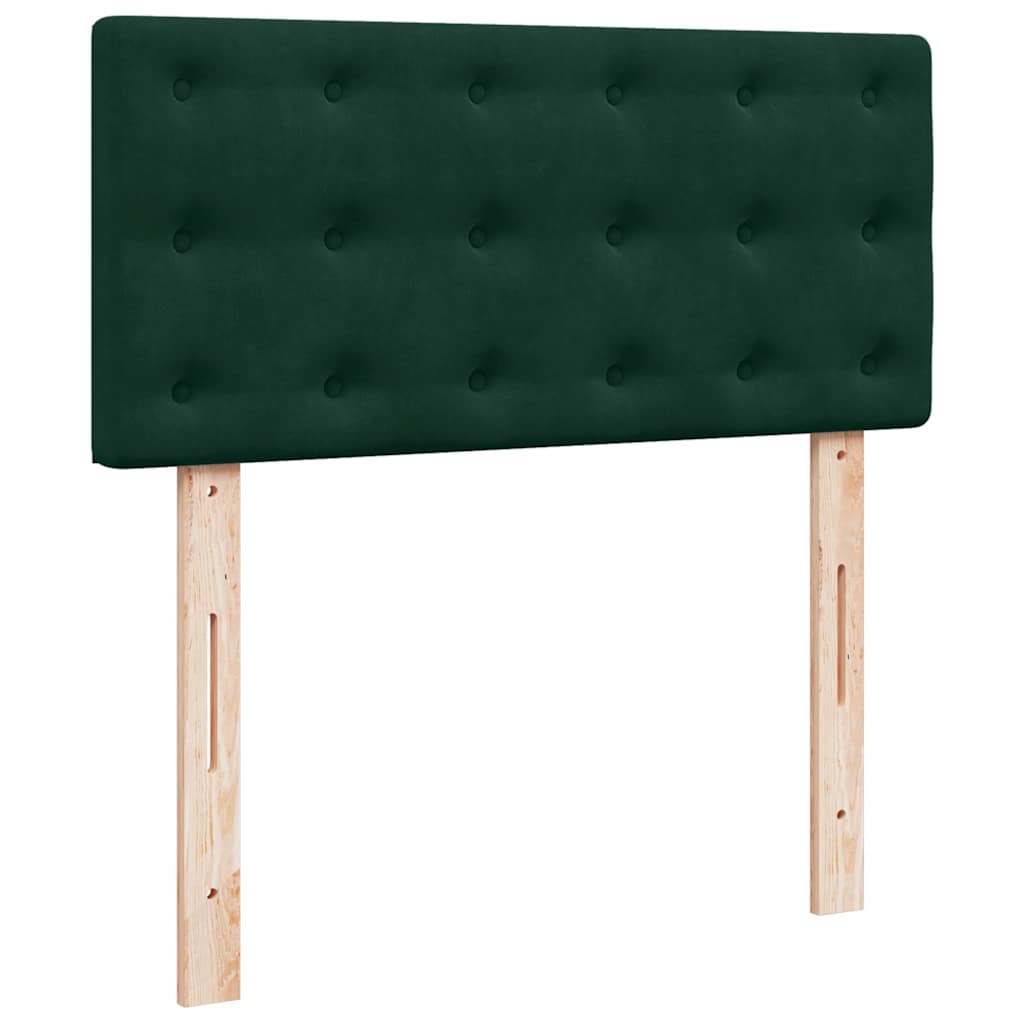 Sommier à lattes de lit avec matelas Vert foncé 90x200 cm - XIOS