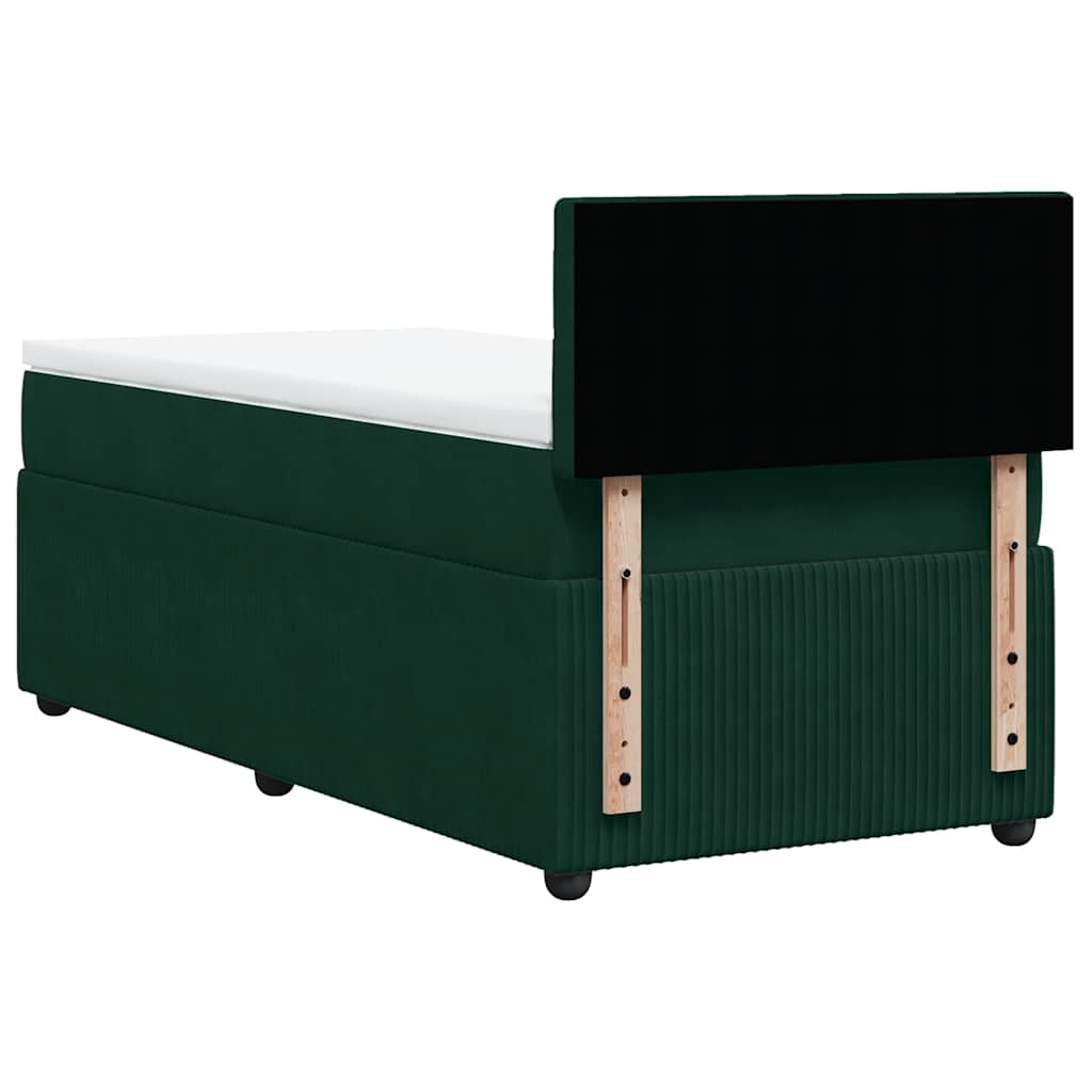 Sommier à lattes de lit avec matelas Vert foncé 90x200 cm - XIOS