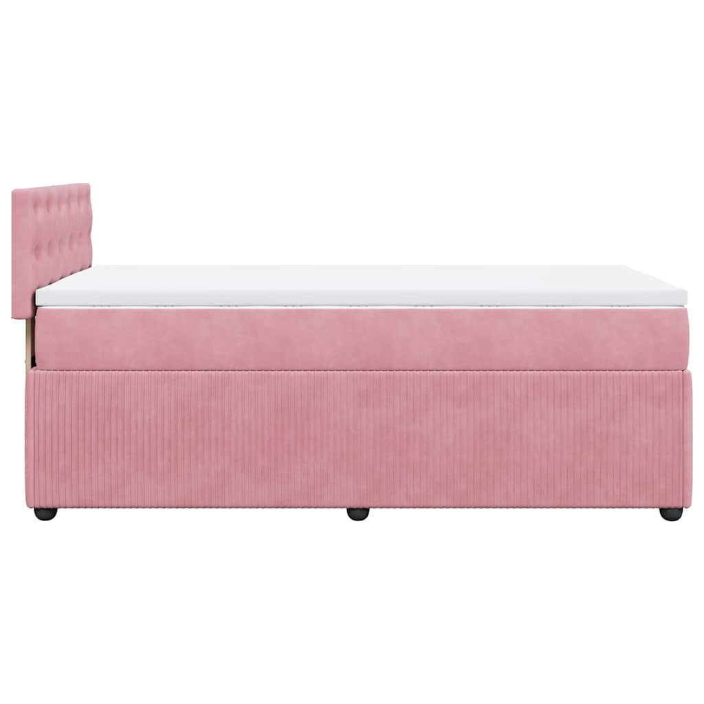 Sommier à lattes de lit avec matelas Rose 90x200 cm Velours - XIOS