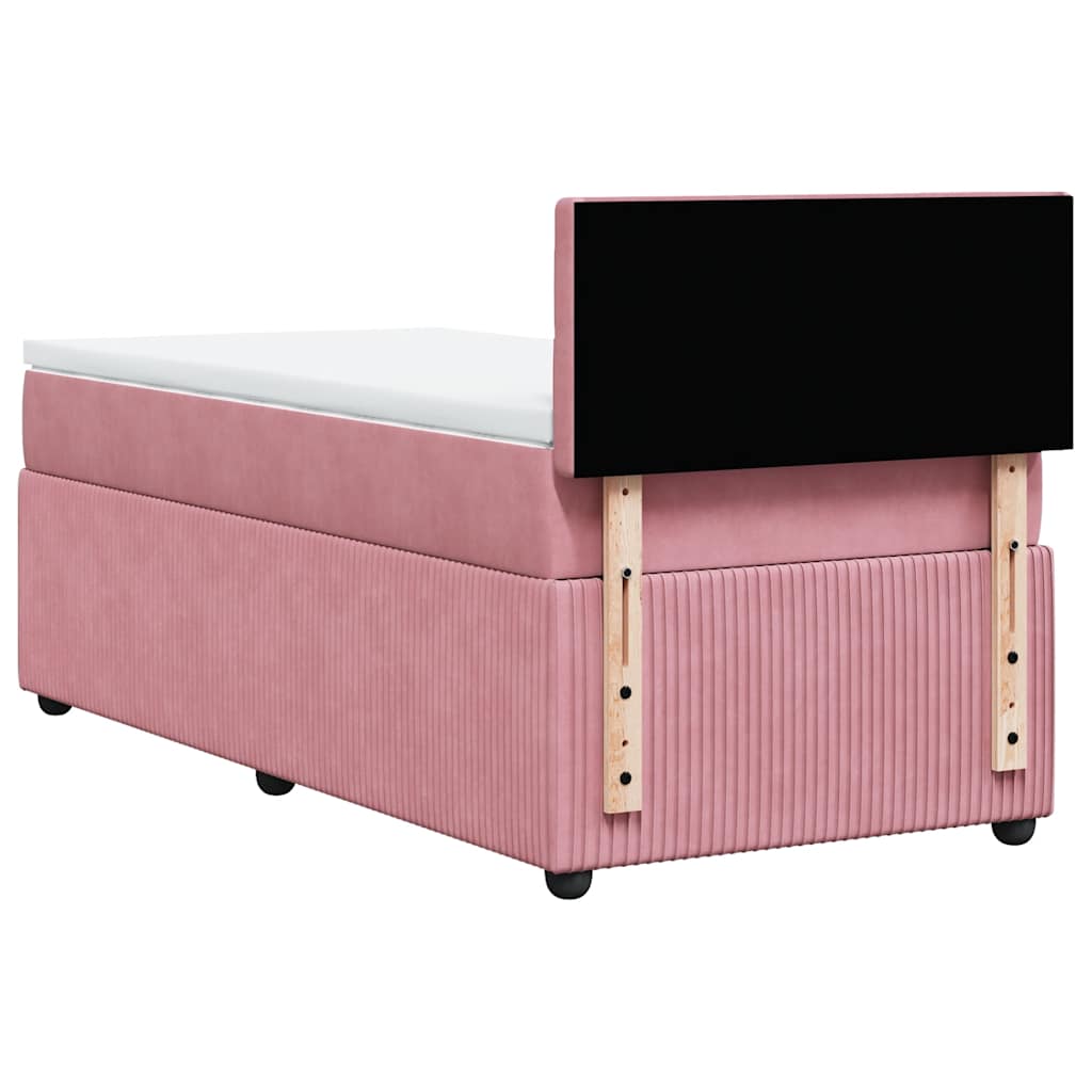 Sommier à lattes de lit avec matelas Rose 90x200 cm Velours - XIOS