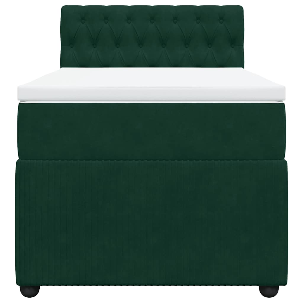 Sommier à lattes de lit avec matelas Vert foncé 90x200 cm - XIOS