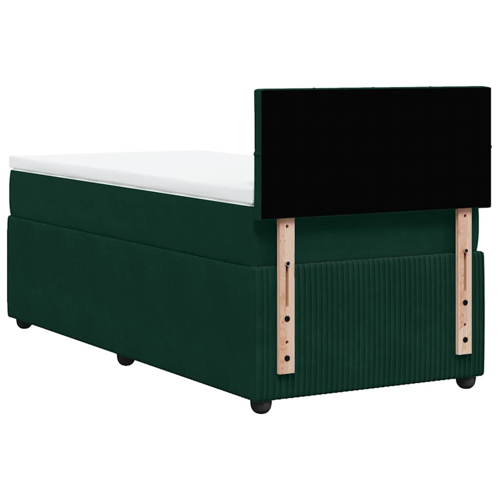 Sommier à lattes de lit avec matelas Vert foncé 90x200 cm - XIOS