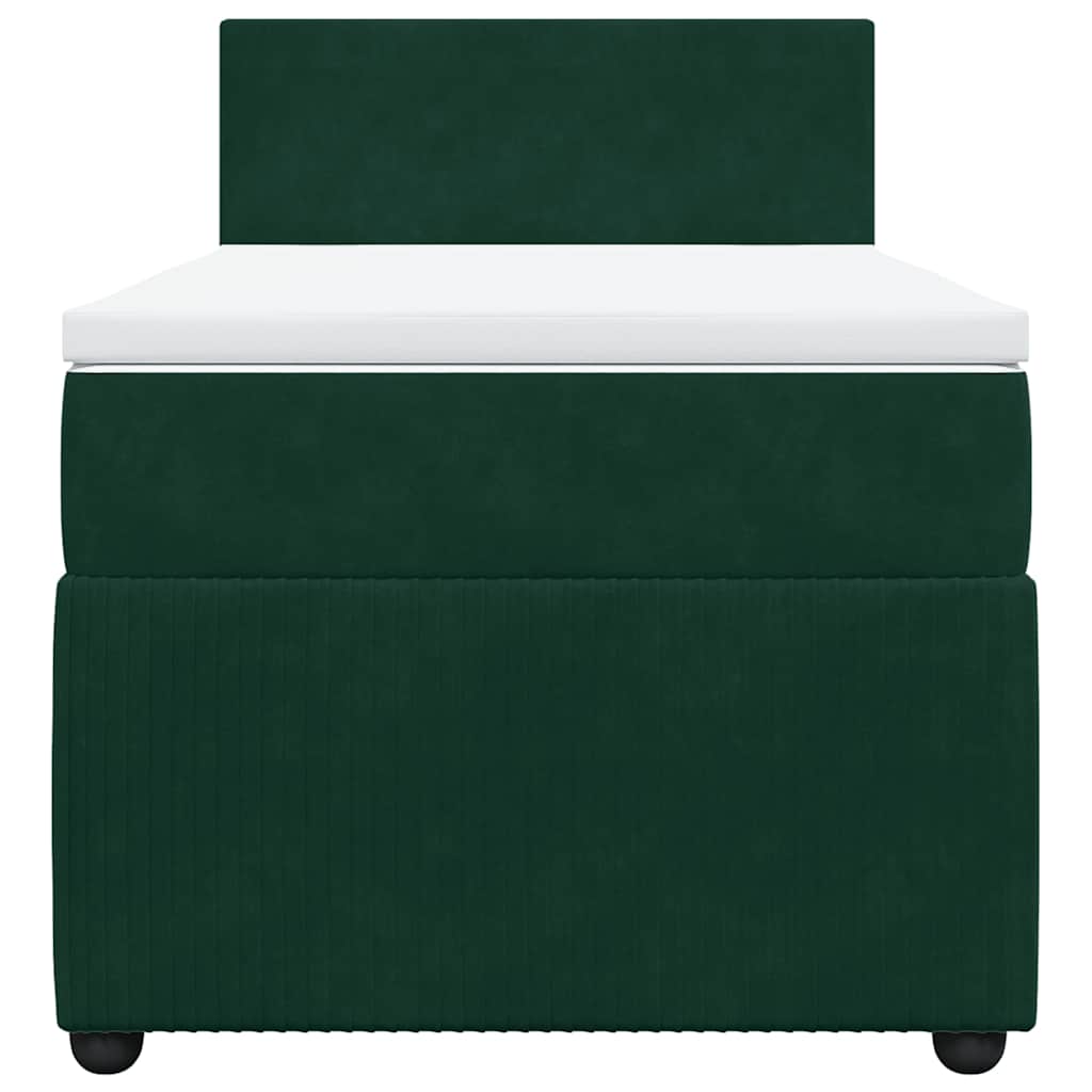 Sommier à lattes de lit avec matelas Vert foncé 100x200 cm - XIOS