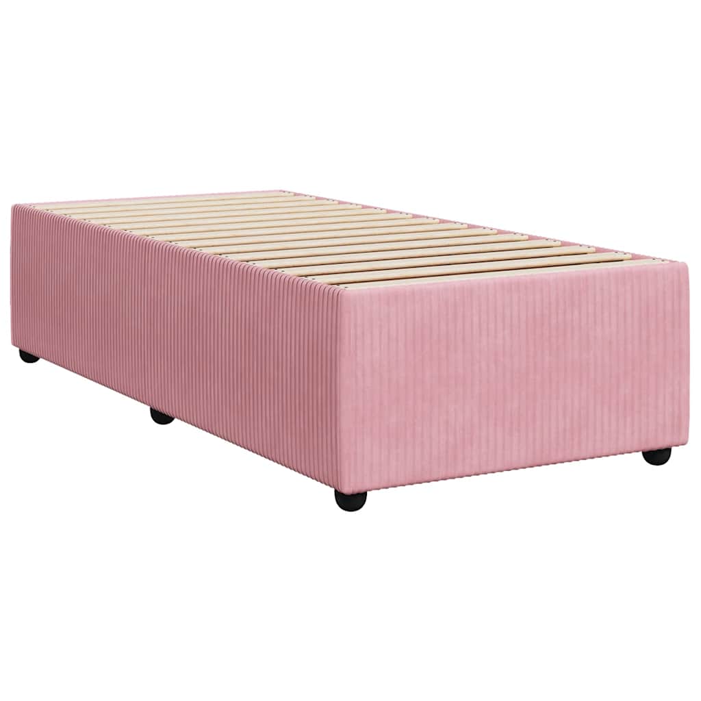 Sommier à lattes de lit avec matelas Rose 100x200 cm Velours - XIOS