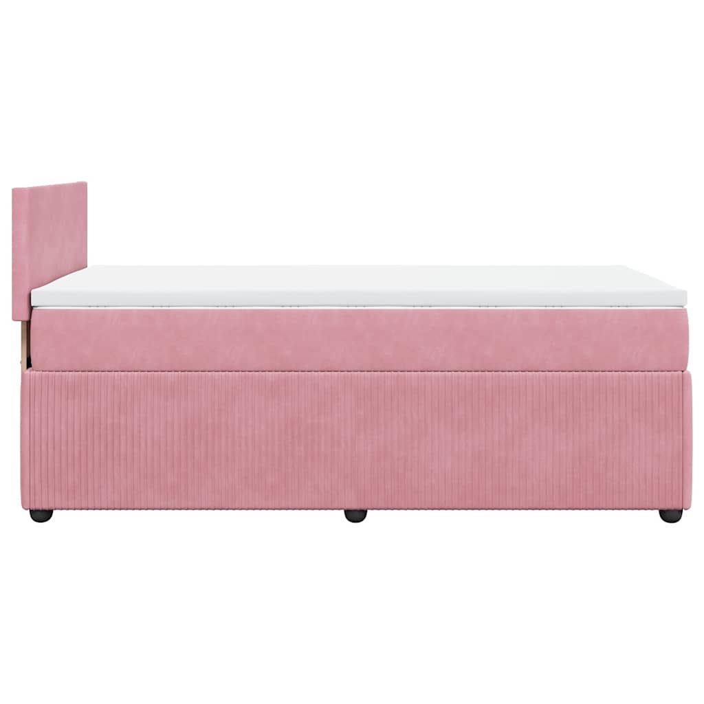Sommier à lattes de lit avec matelas Rose 100x200 cm Velours - XIOS