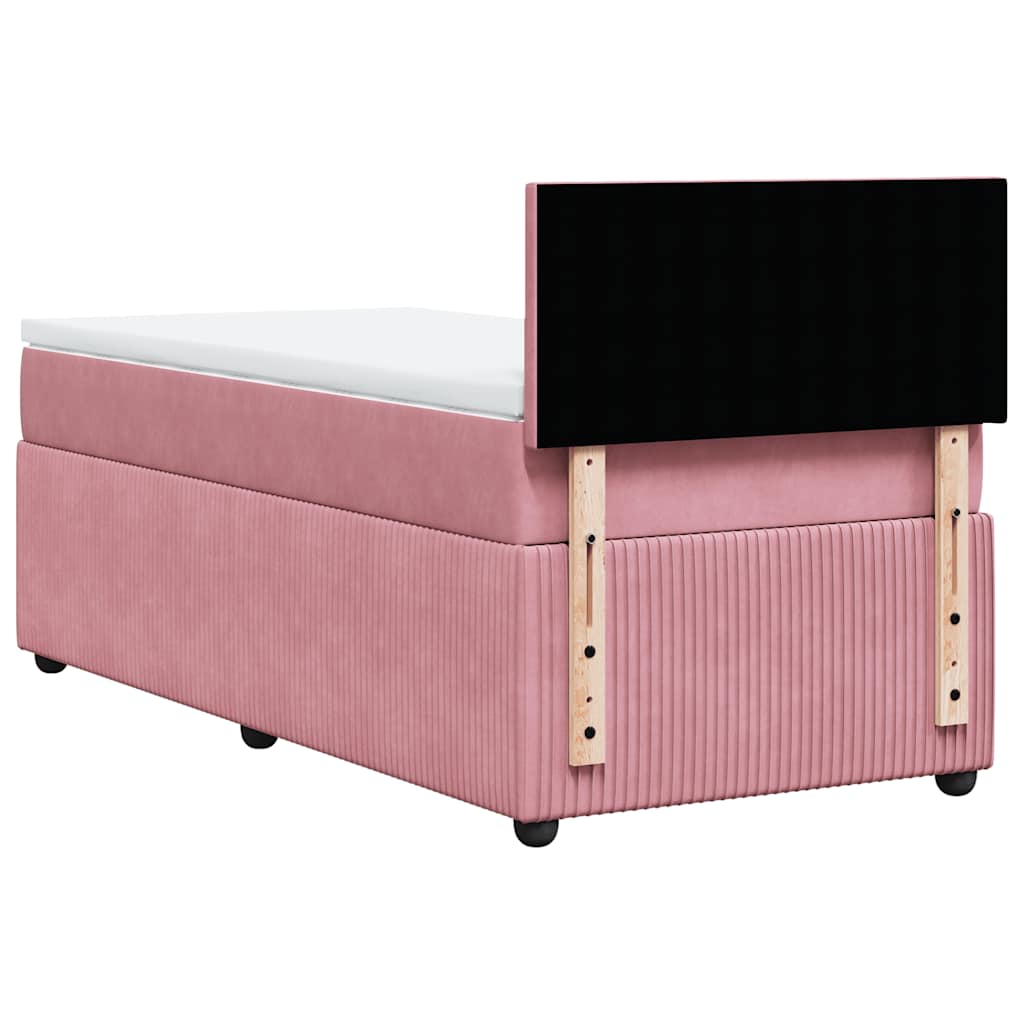 Sommier à lattes de lit avec matelas Rose 100x200 cm Velours - XIOS