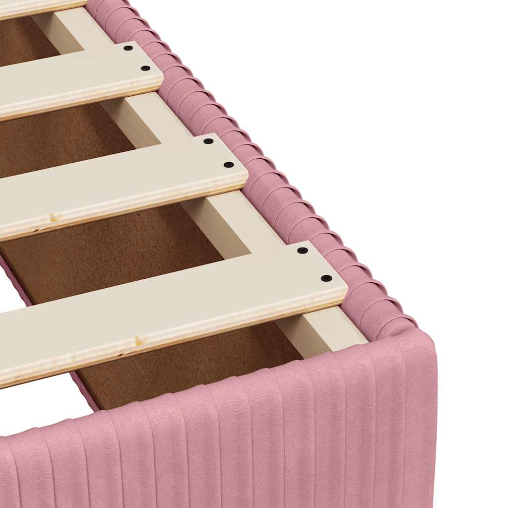 Sommier à lattes de lit avec matelas Rose 100x200 cm Velours - XIOS