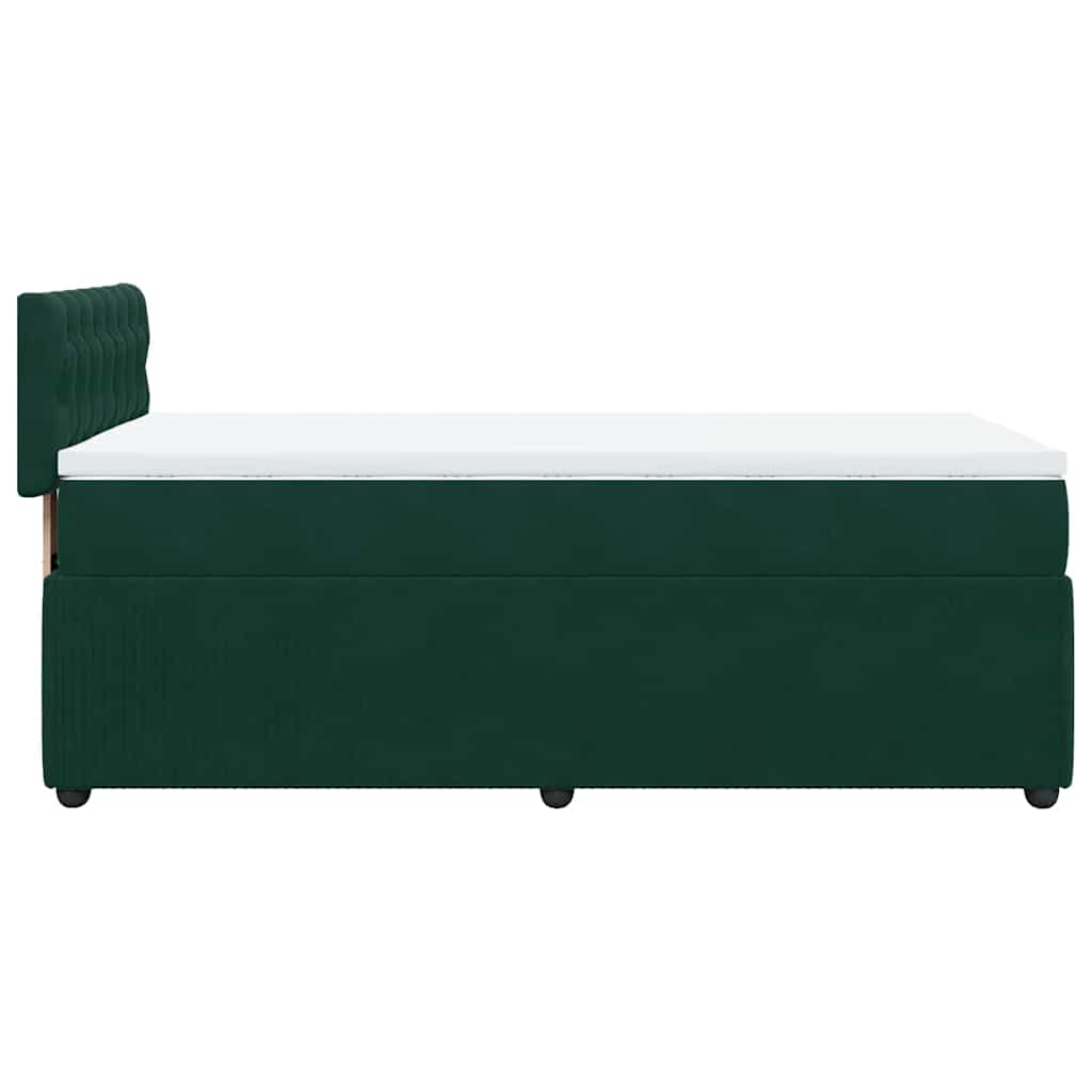 Sommier à lattes de lit avec matelas Vert foncé 100x200 cm - XIOS