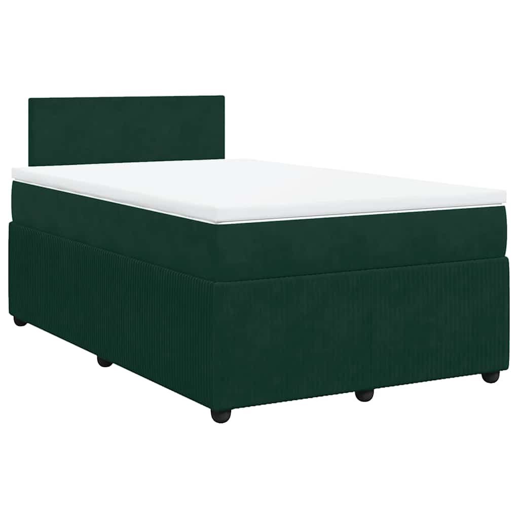 Sommier à lattes de lit avec matelas vert foncé 120x190 cm - XIOS