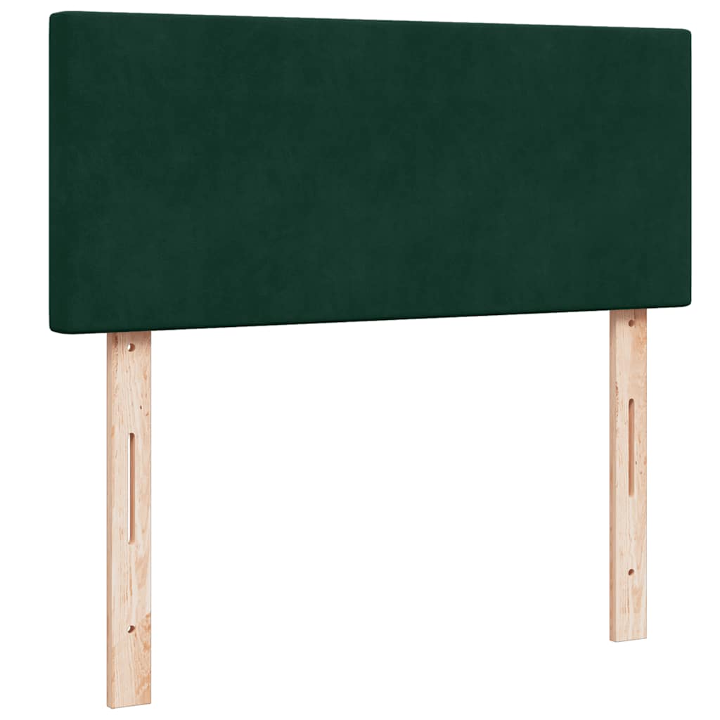 Sommier à lattes de lit avec matelas vert foncé 120x190 cm - XIOS