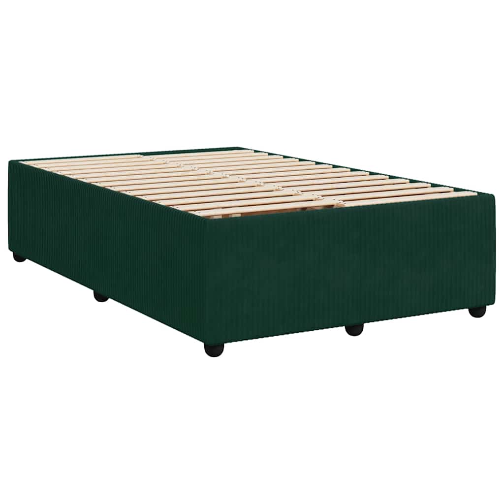 Sommier à lattes de lit avec matelas vert foncé 120x190 cm - XIOS