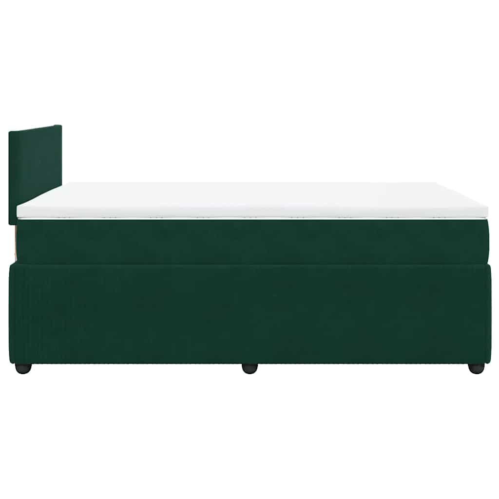 Sommier à lattes de lit avec matelas vert foncé 120x190 cm - XIOS