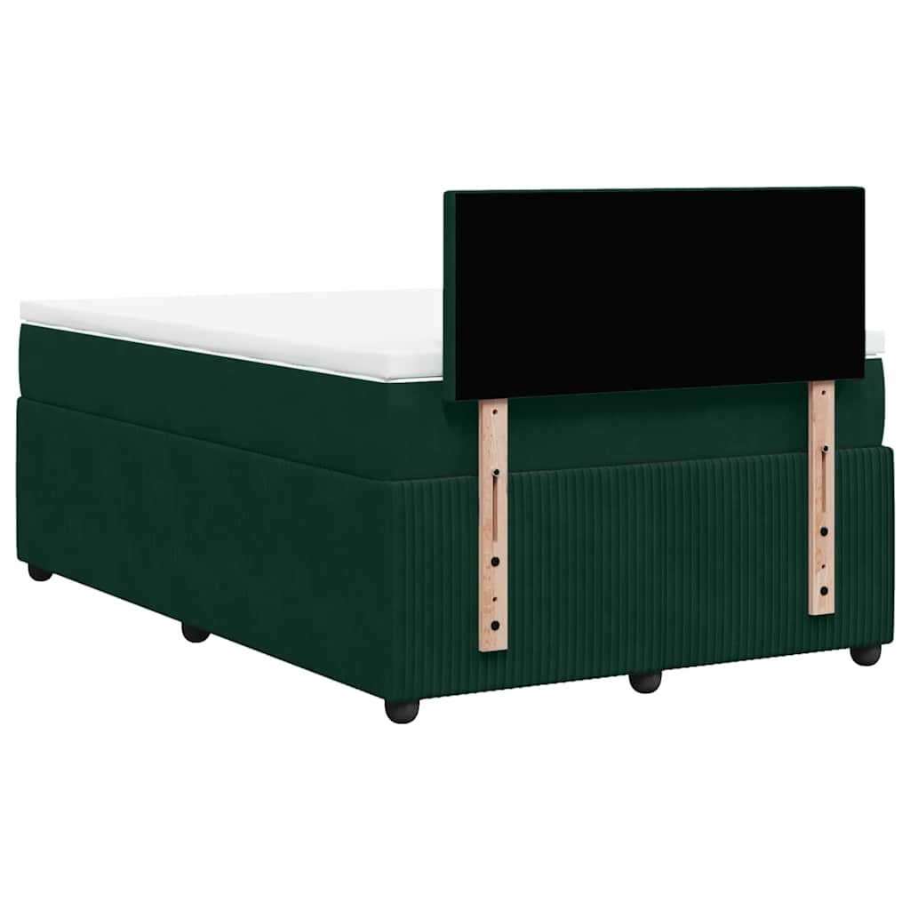 Sommier à lattes de lit avec matelas vert foncé 120x190 cm - XIOS