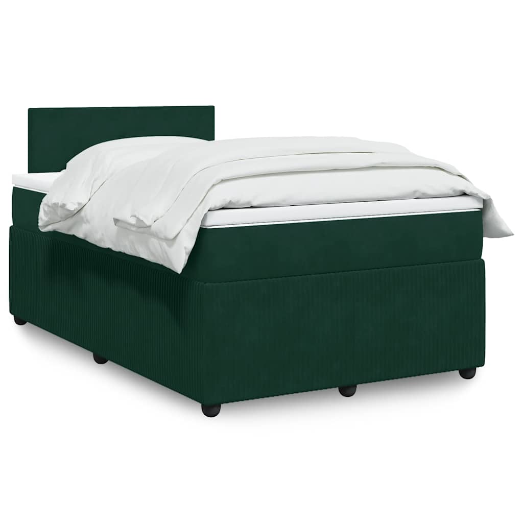Sommier à lattes de lit avec matelas vert foncé 120x190 cm - XIOS