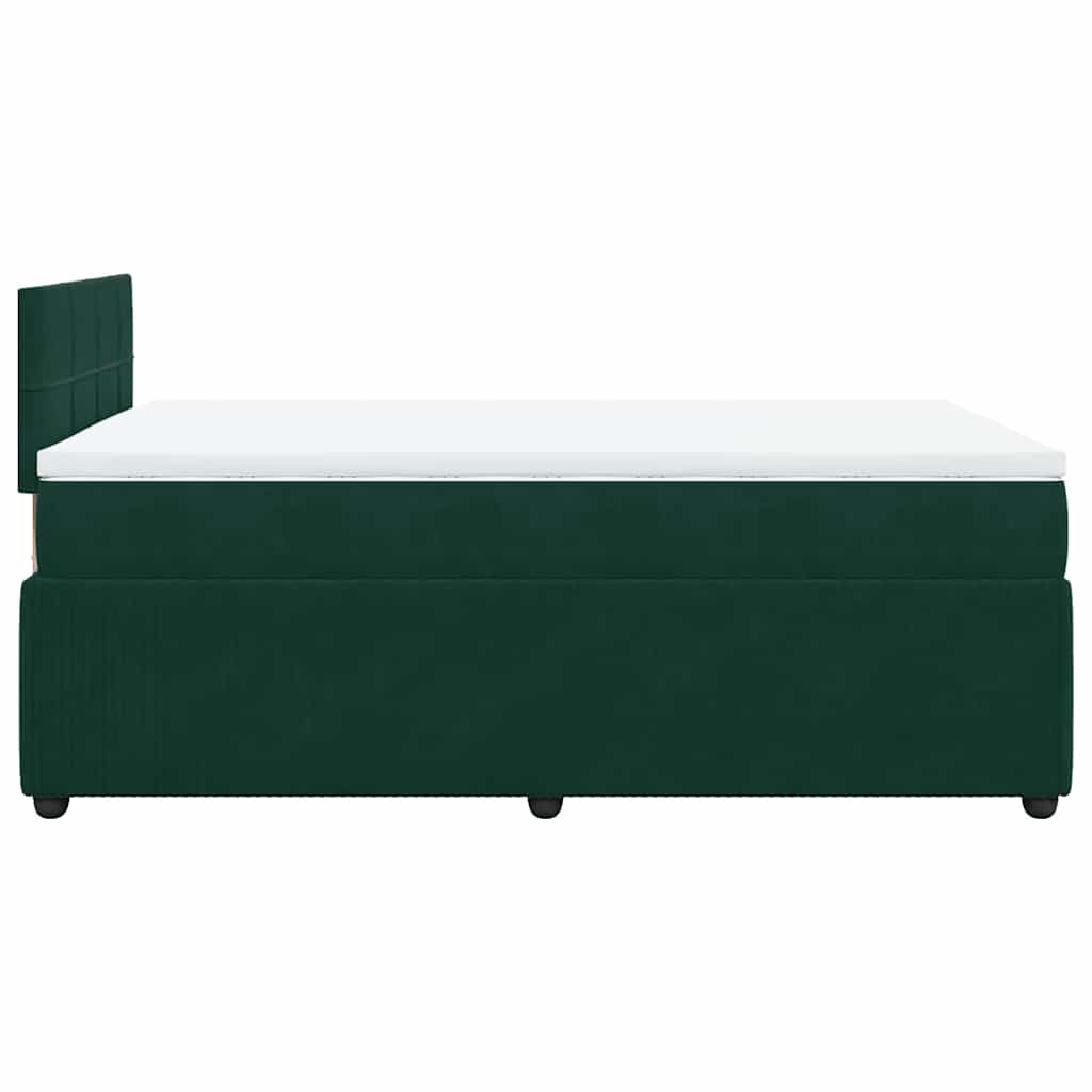 Sommier à lattes de lit avec matelas vert foncé 120x190 cm - XIOS