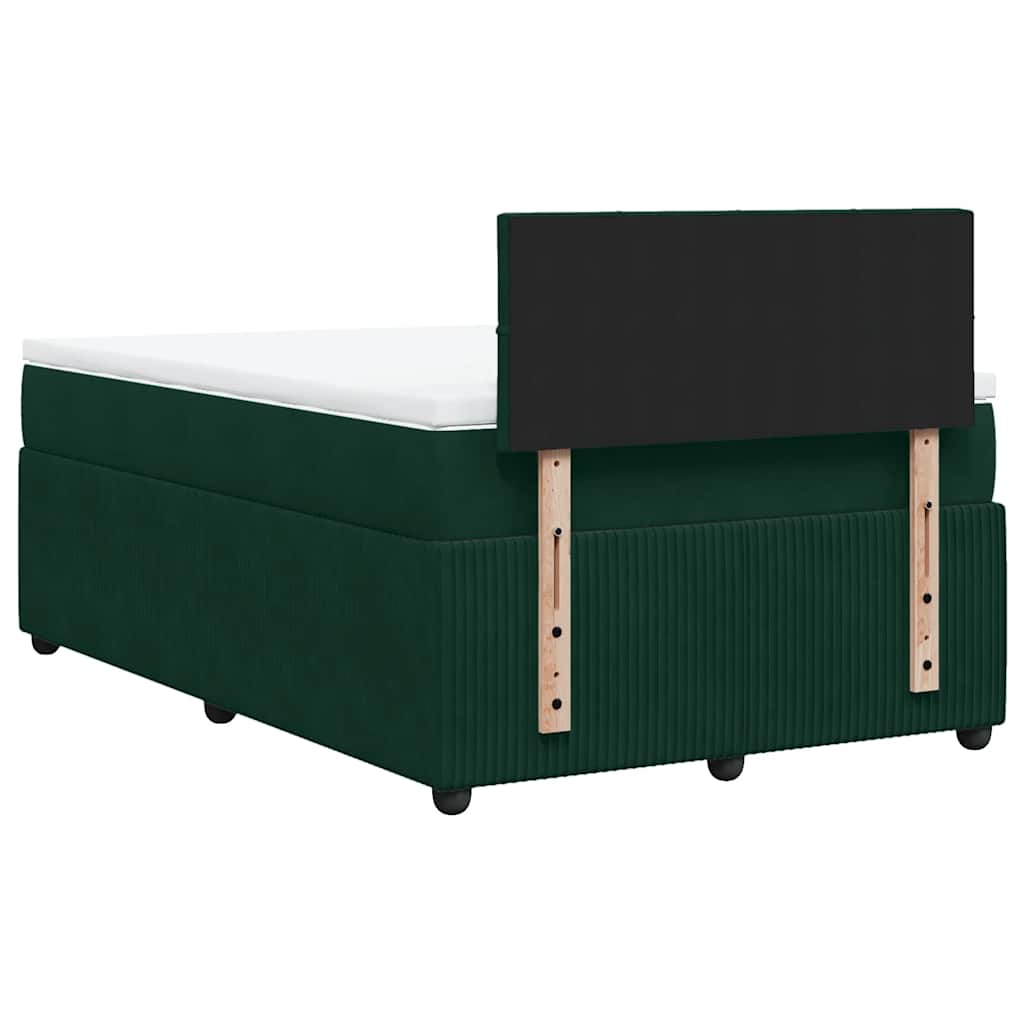Sommier à lattes de lit avec matelas vert foncé 120x190 cm - XIOS