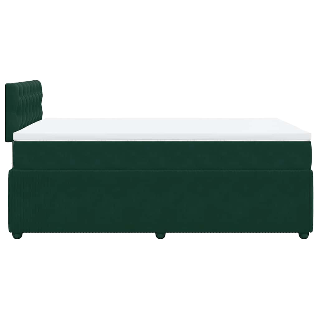 Sommier à lattes de lit et matelas Vert foncé 120x200cm Velours - XIOS