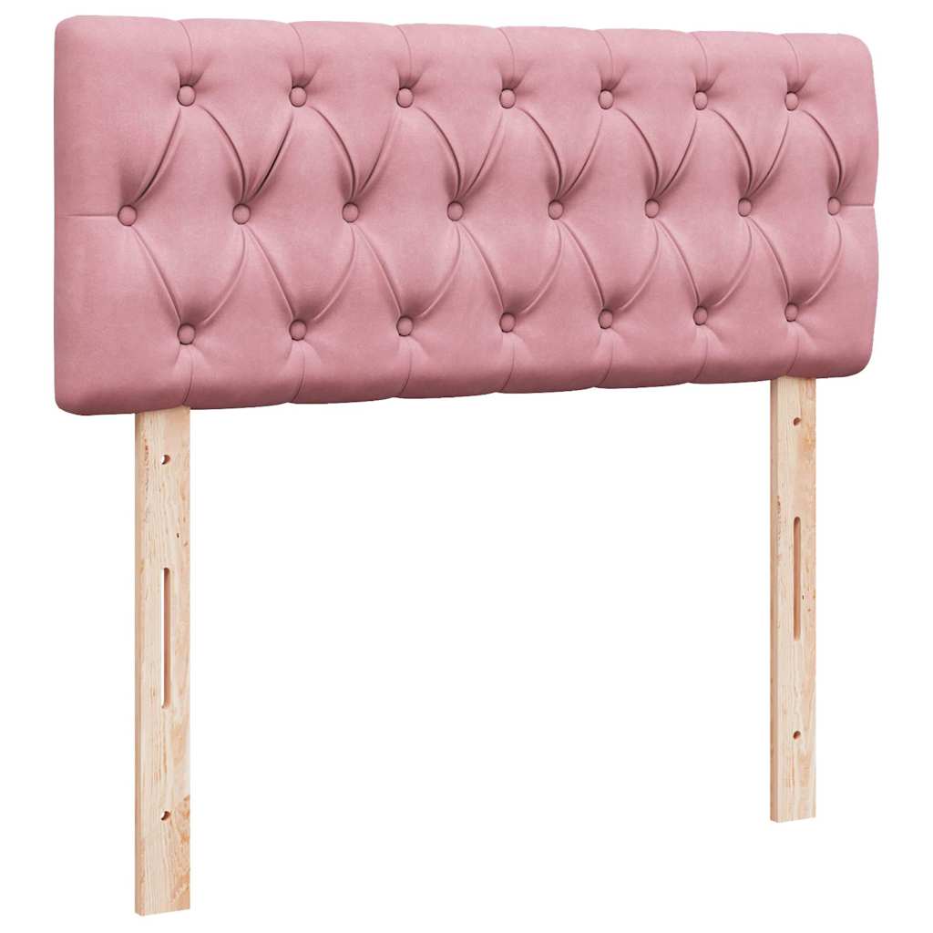Sommier à lattes de lit avec matelas Rose 120x200 cm Velours