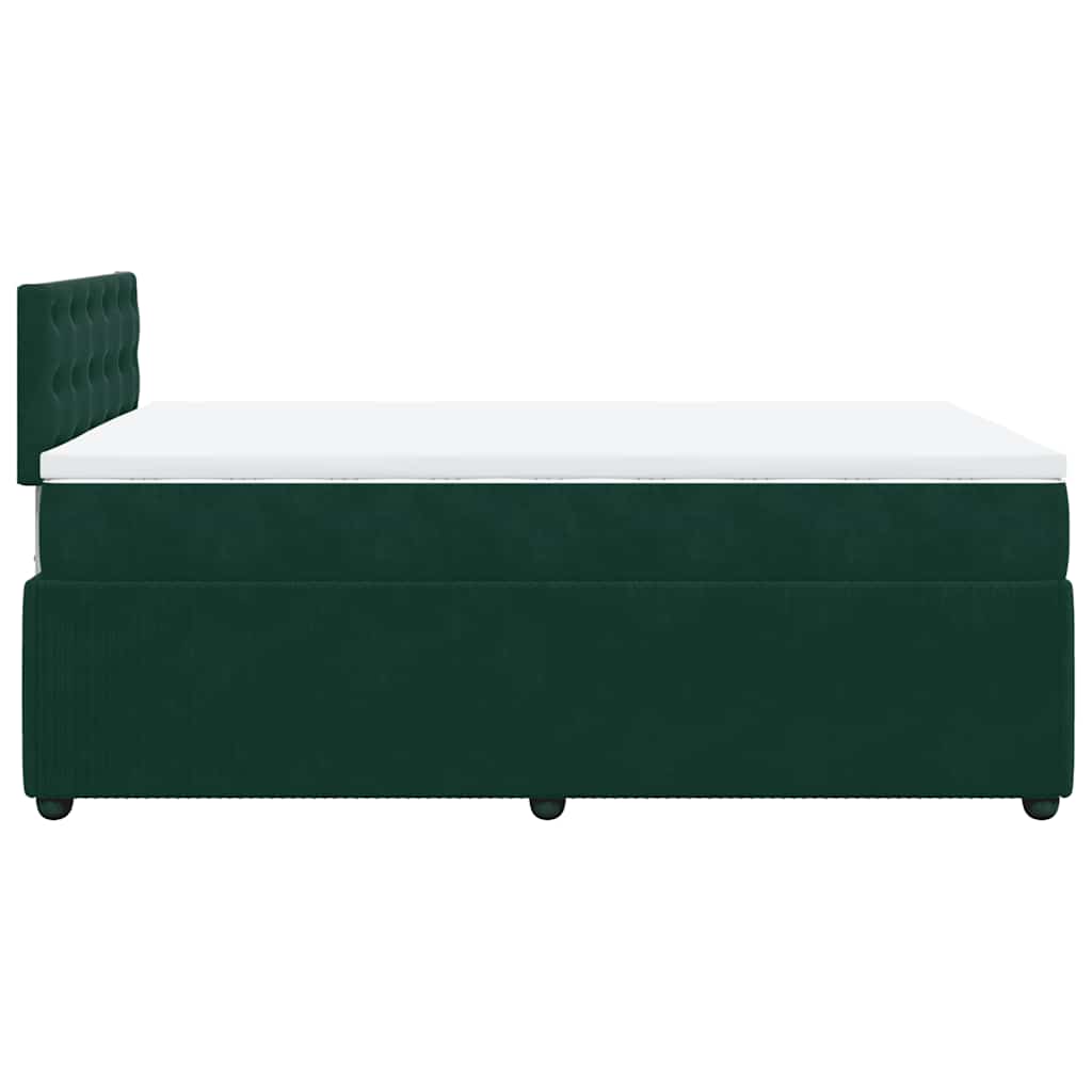 Sommier à lattes de lit et matelas Vert foncé 120x200cm Velours - XIOS
