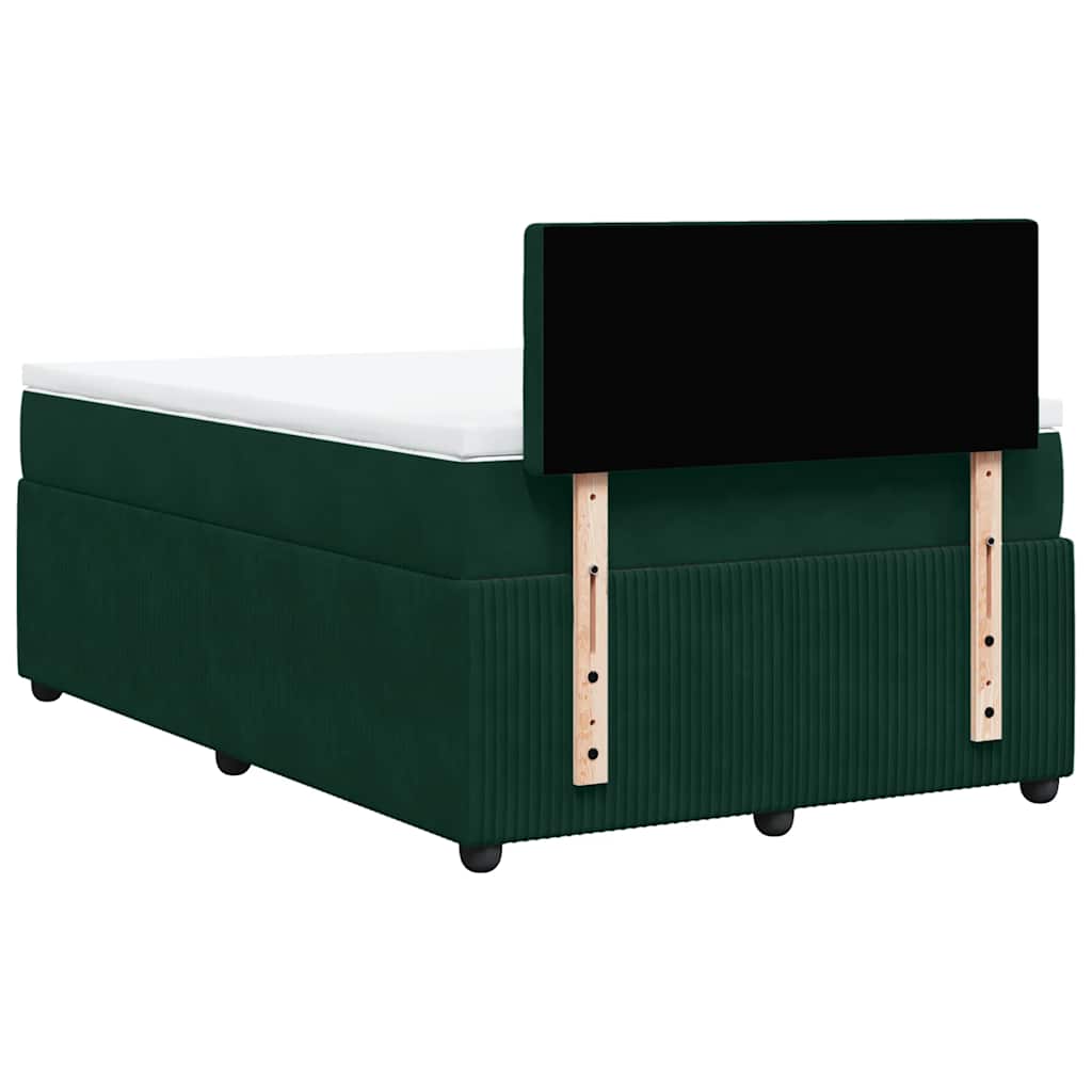 Sommier à lattes de lit et matelas Vert foncé 120x200cm Velours - XIOS
