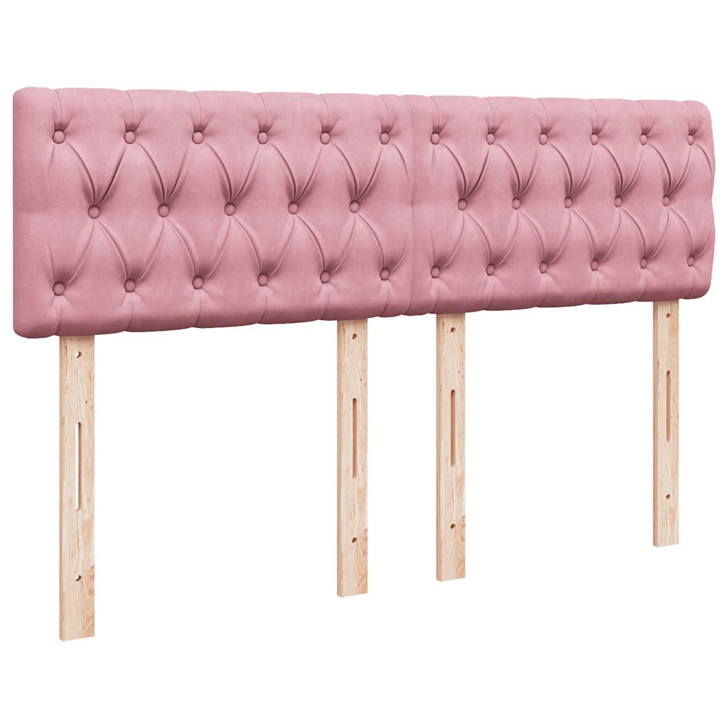 Sommier à lattes de lit avec matelas Rose 140x190 cm Velours - XIOS