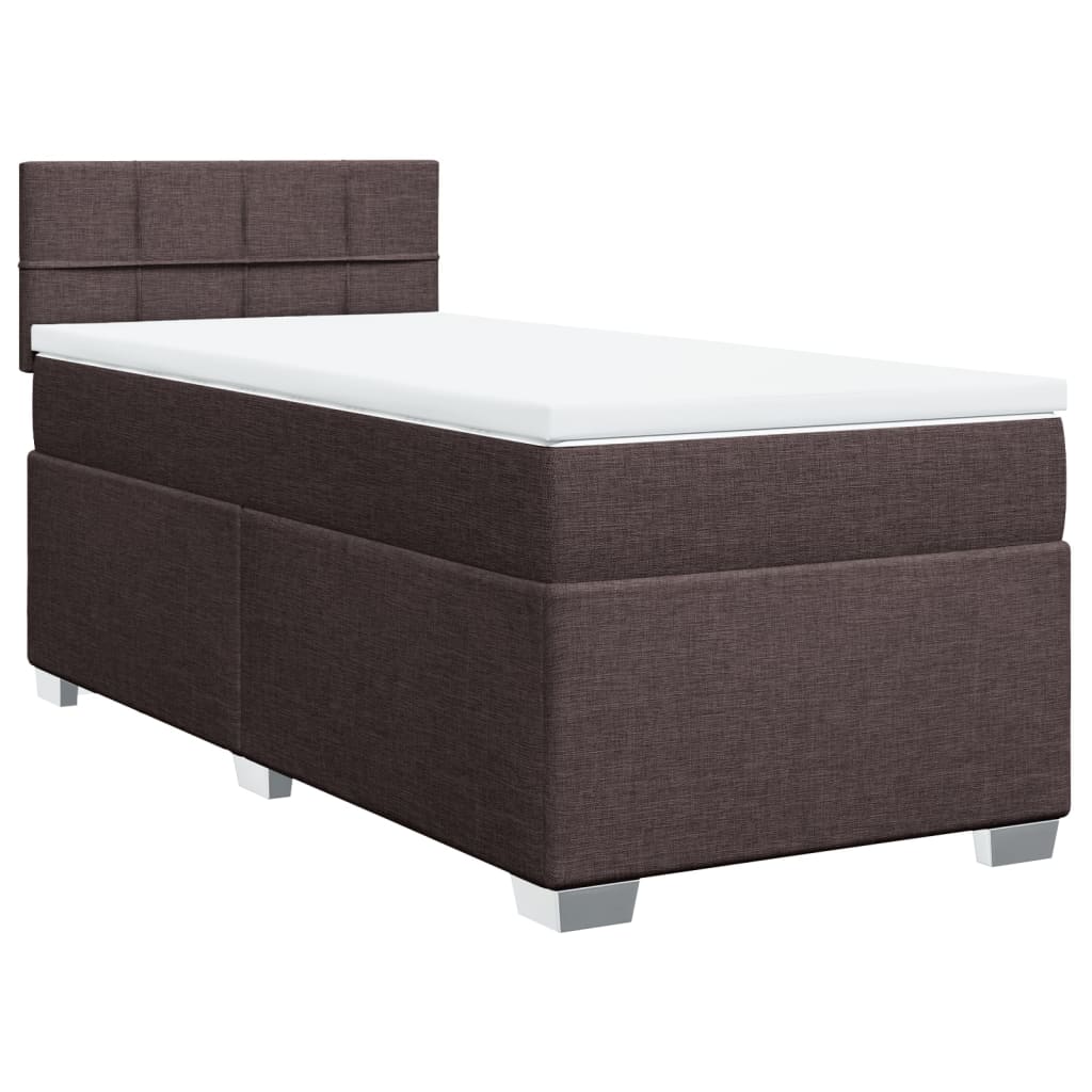 Sommier à lattes de lit avec matelas Marron foncé 80x200 cm - XIOS