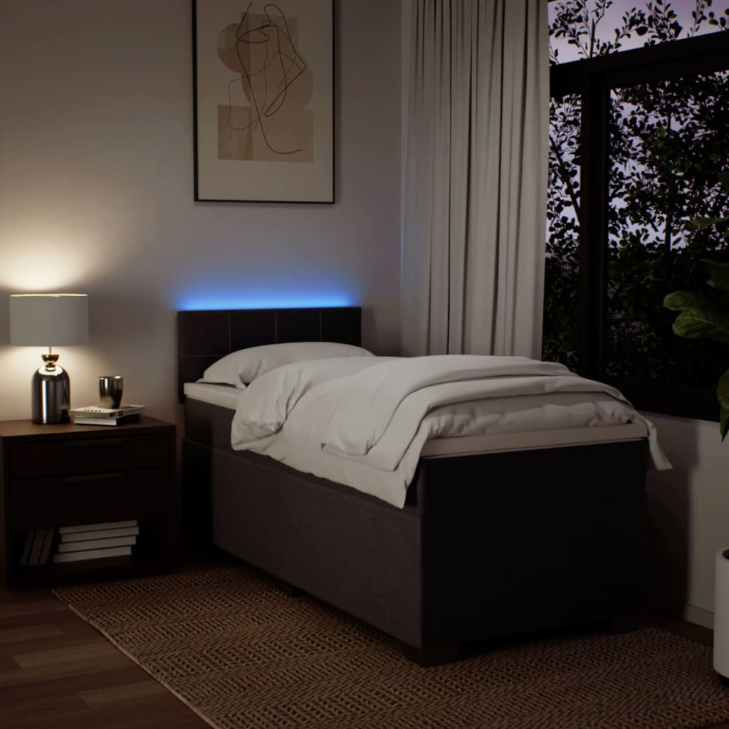 Sommier à lattes de lit avec matelas Marron foncé 80x200 cm - XIOS