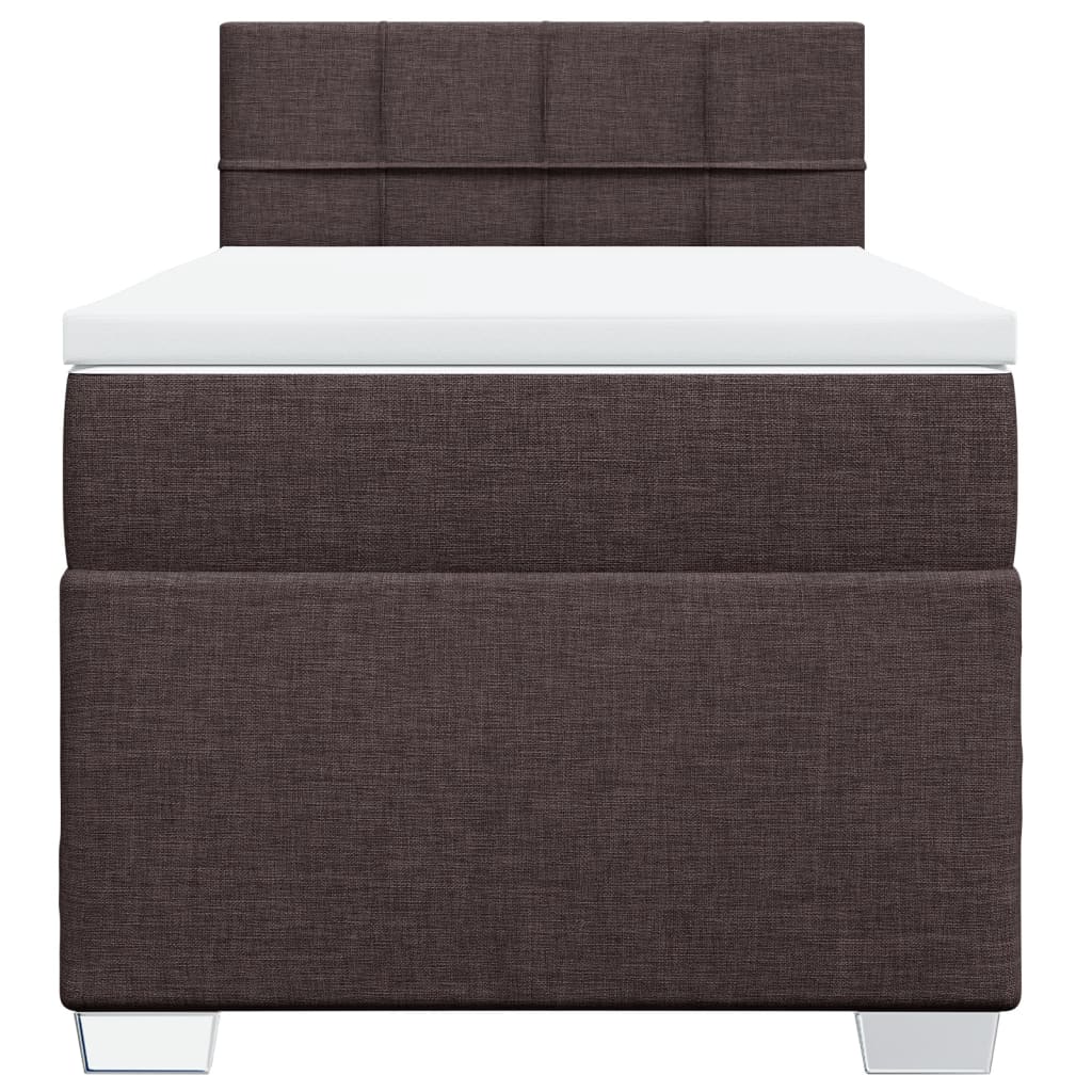 Sommier à lattes de lit avec matelas Marron foncé 80x200 cm - XIOS