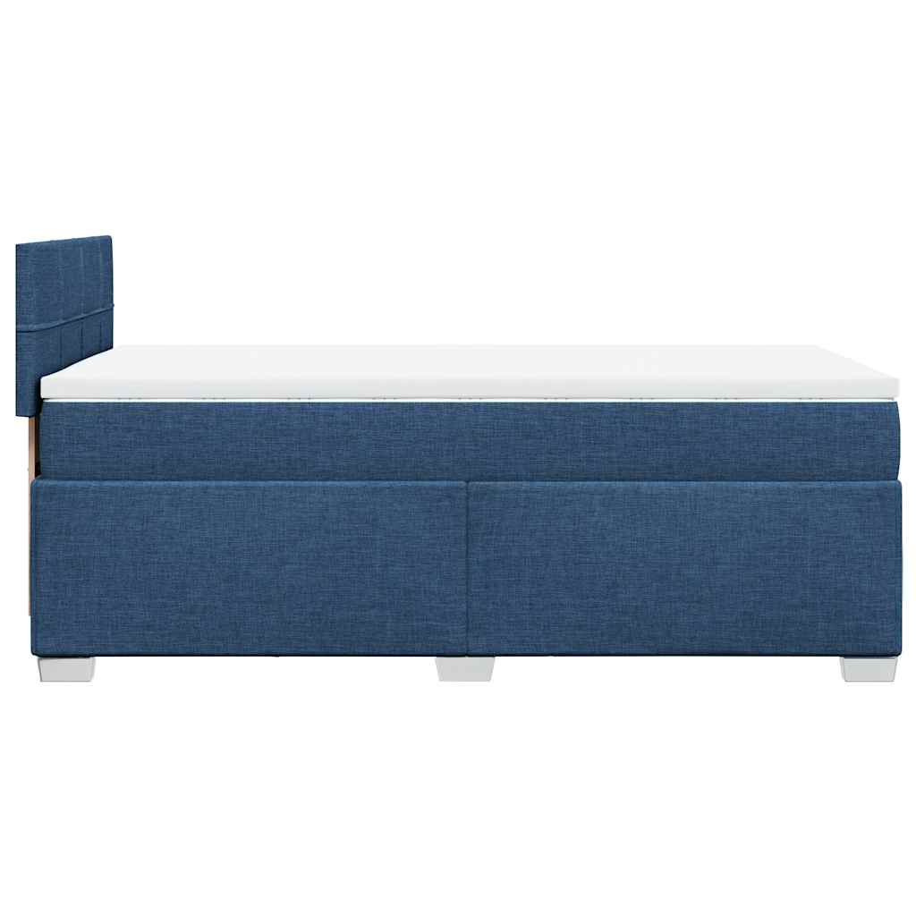 Sommier à lattes de lit avec matelas Bleu 80x200 cm Tissu - XIOS