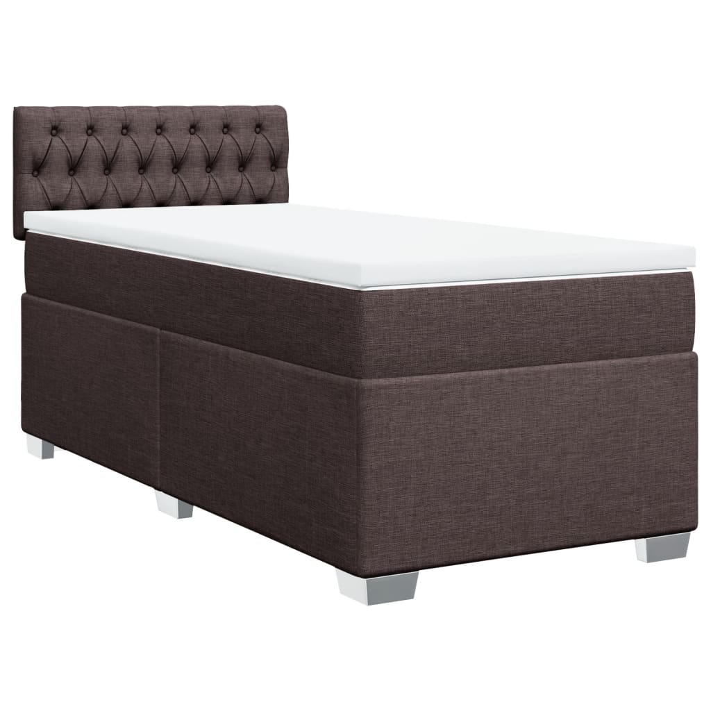 Sommier à lattes de lit avec matelas Marron foncé 80x200 cm - XIOS