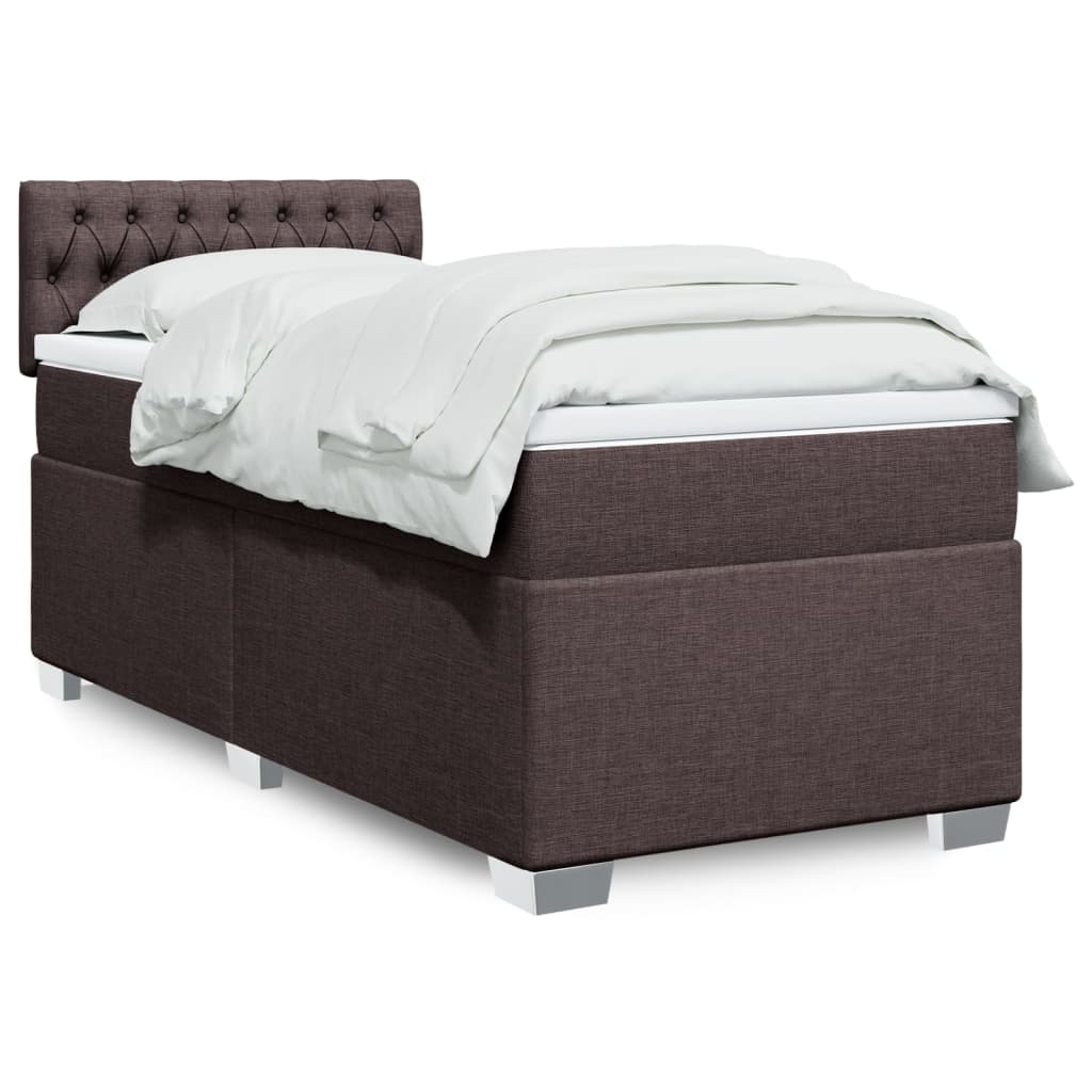 Sommier à lattes de lit avec matelas Marron foncé 80x200 cm - XIOS