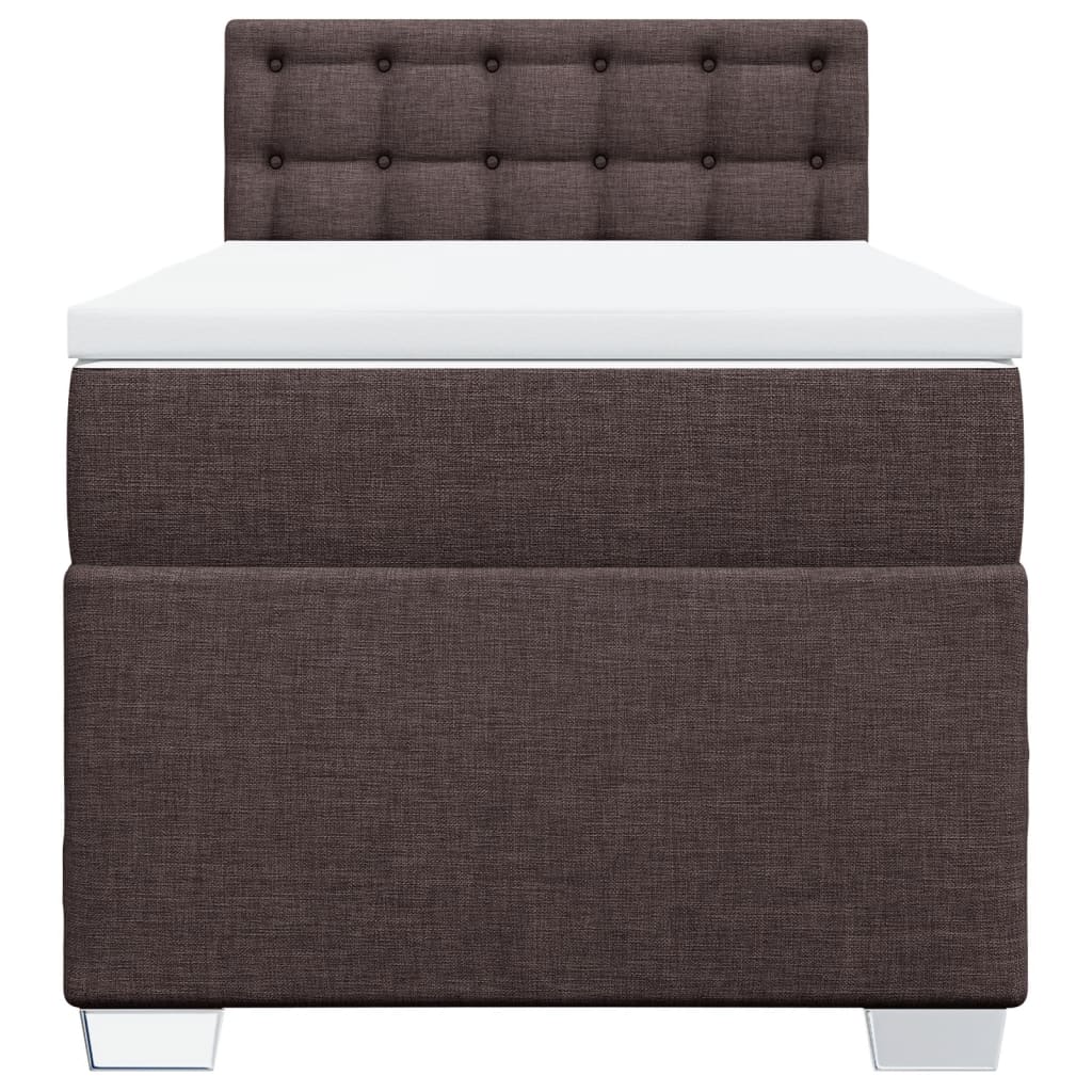 Sommier à lattes de lit avec matelas Marron foncé 80x200 cm - XIOS