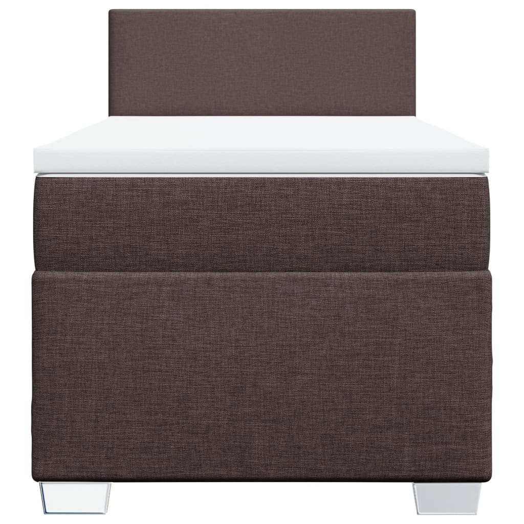 Sommier à lattes de lit avec matelas Marron foncé 90x190 cm - XIOS