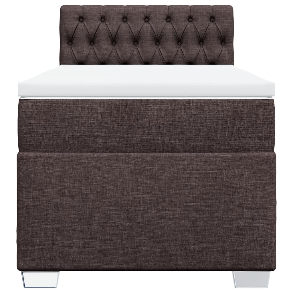 Sommier à lattes de lit avec matelas Marron foncé 90x190 cm - XIOS