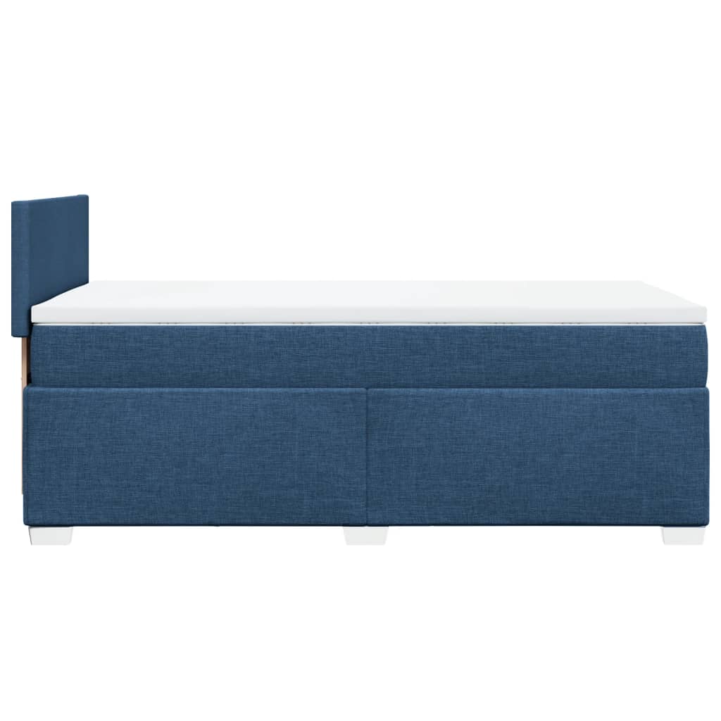 Sommier à lattes de lit avec matelas Bleu 90x200 cm Tissu - XIOS