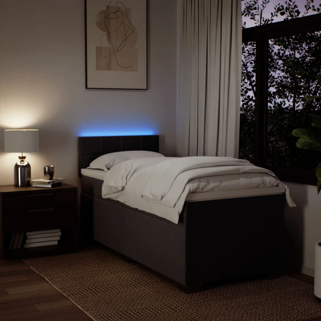 Sommier à lattes de lit avec matelas Marron foncé 90x200 cm - XIOS