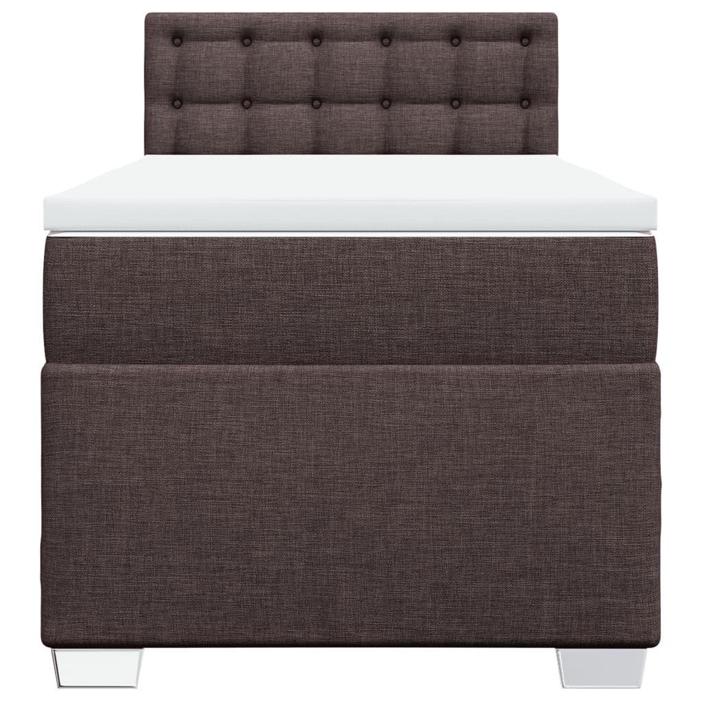 Sommier à lattes de lit avec matelas Marron foncé 90x200 cm - XIOS