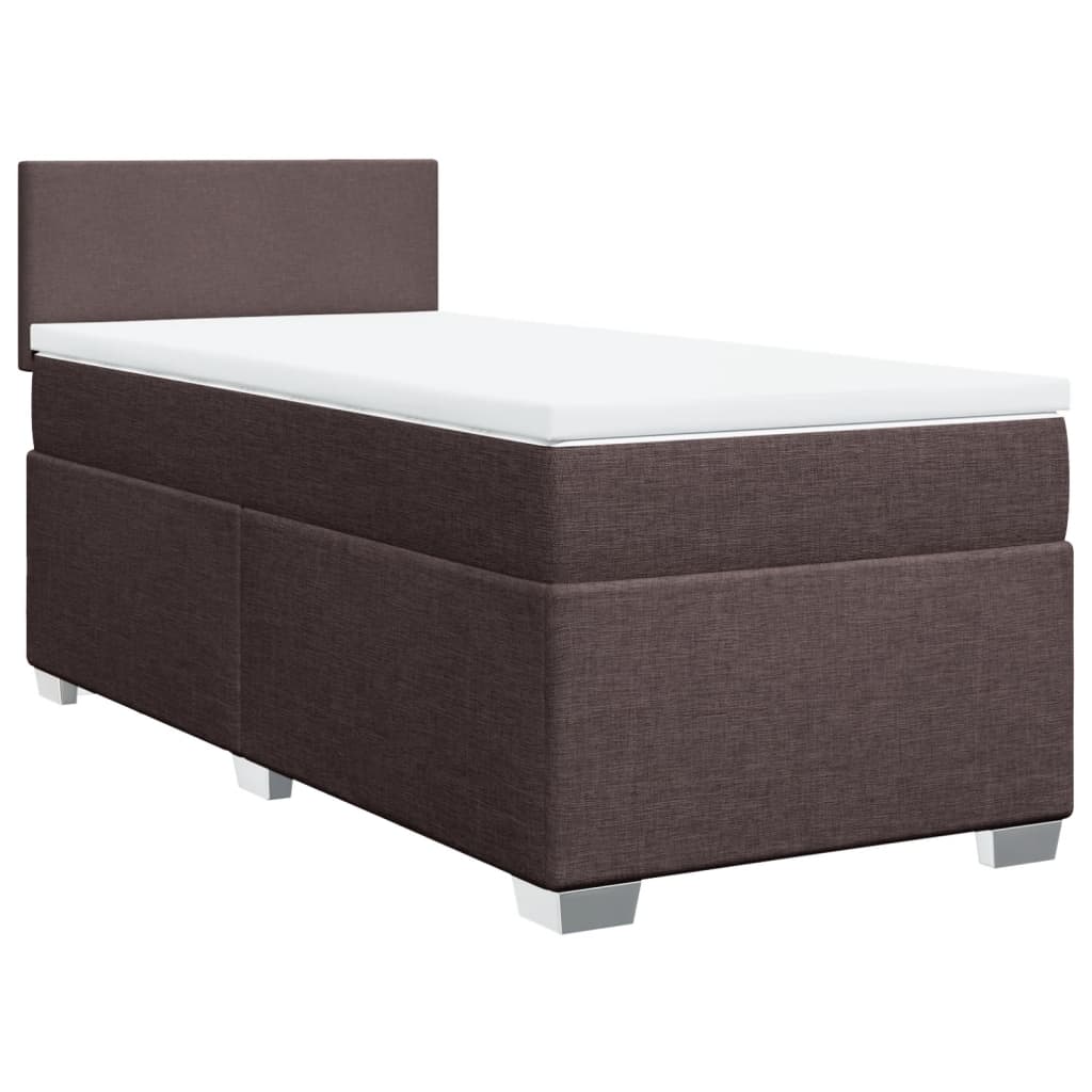 Sommier à lattes de lit avec matelas Marron foncé 100x200 cm - XIOS