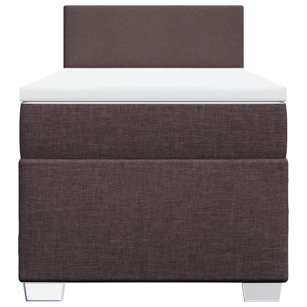 Sommier à lattes de lit avec matelas Marron foncé 100x200 cm - XIOS