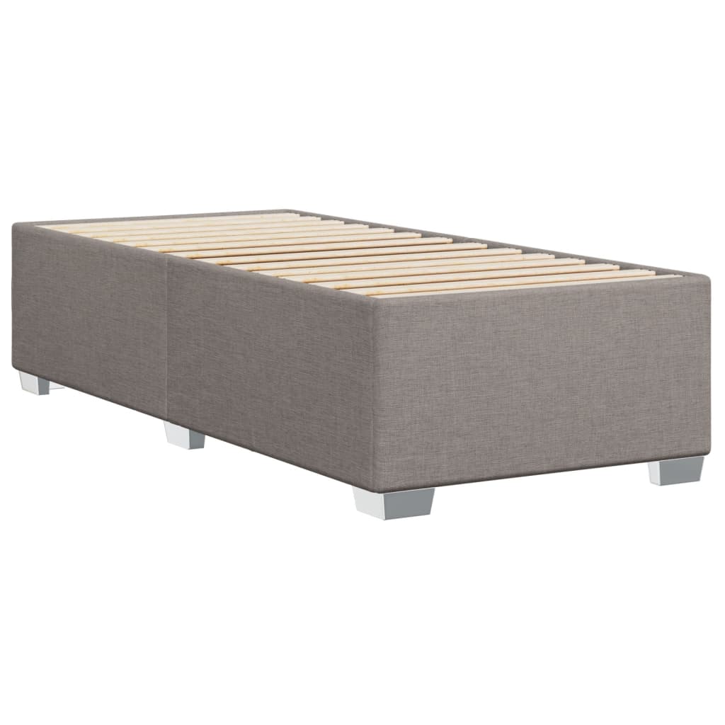 Sommier à lattes de lit avec matelas Taupe 100x200 cm Tissu - XIOS